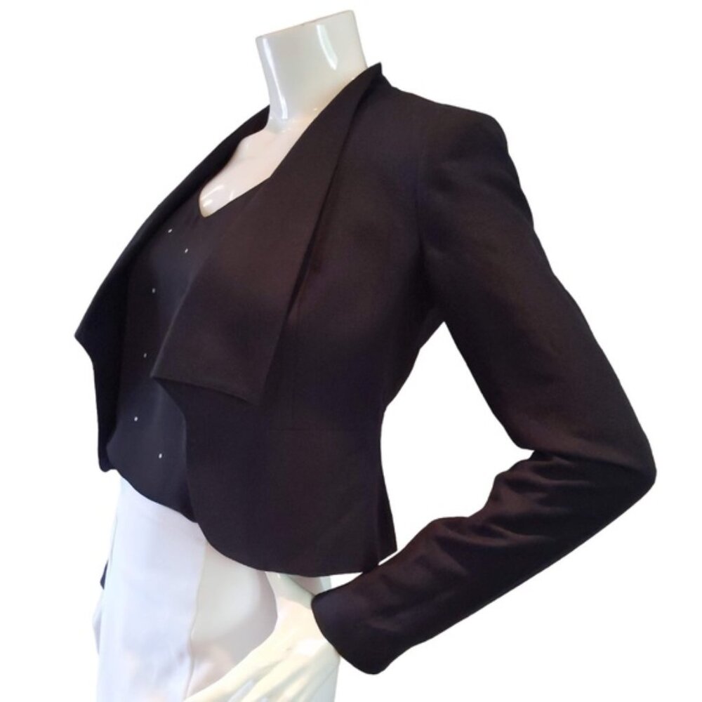 BCBG Paris Black Cropped Blazer